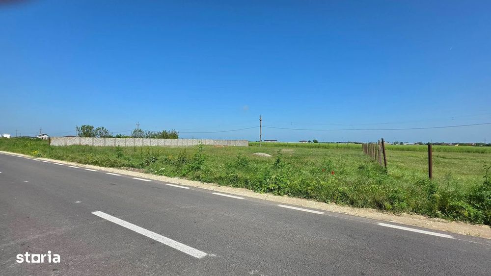 Teren extravilan 2000 mp – deschidere 44 ml la DN – Movilița