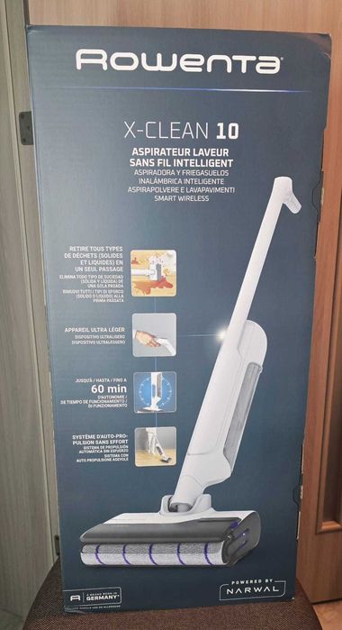 Vand Aspirator vertical cu spalare ROWENTA All In One X-Clean 10 GZ7035WO, 0.79l, 27V, autonomie max 60 min (NOU)