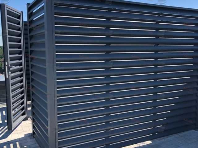 Забор жалюзи из металла