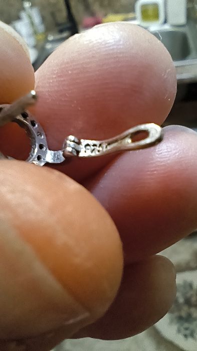 Детски сребърни обеци