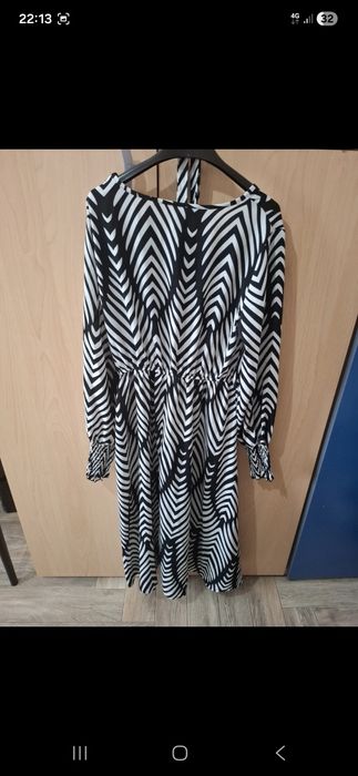 Rochie dama alb negru