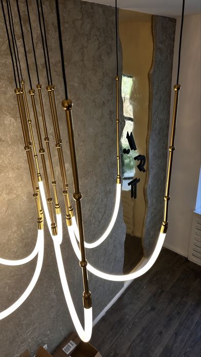 Candelabru modern Nordic 120cm – Auriu – Lampă suspendată designer