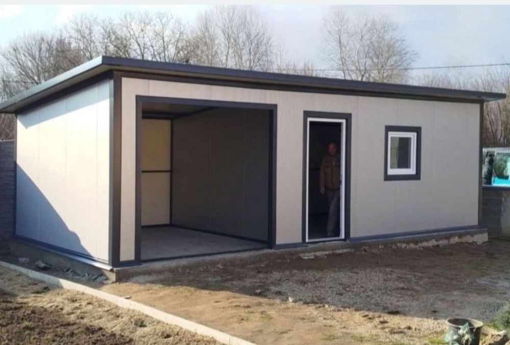 Vând garaj auto pe structura metalica