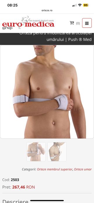 Orteza imobilizare umar PUSH MED BRACES