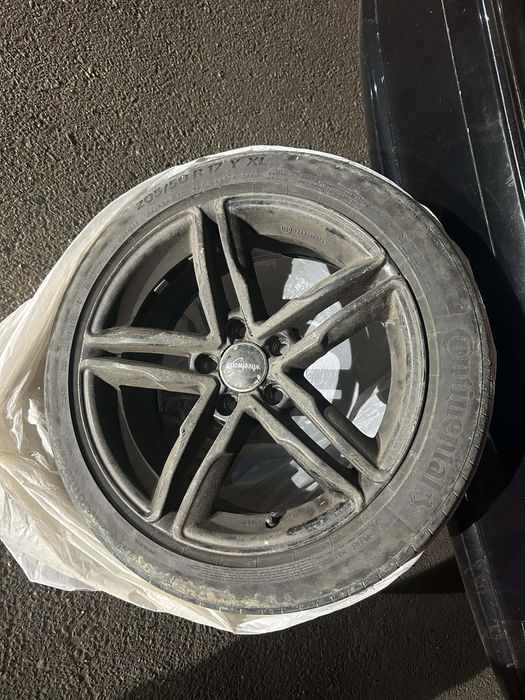 Jante r17 5x112 205/50 cu cauciucuri vara