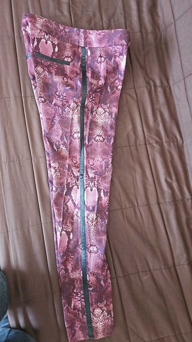 Pantaloni damă NISSA, imprimeu piele de șarpe