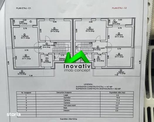 Casa duplex de vanzare 4 camere Sibiu Cisnadie
