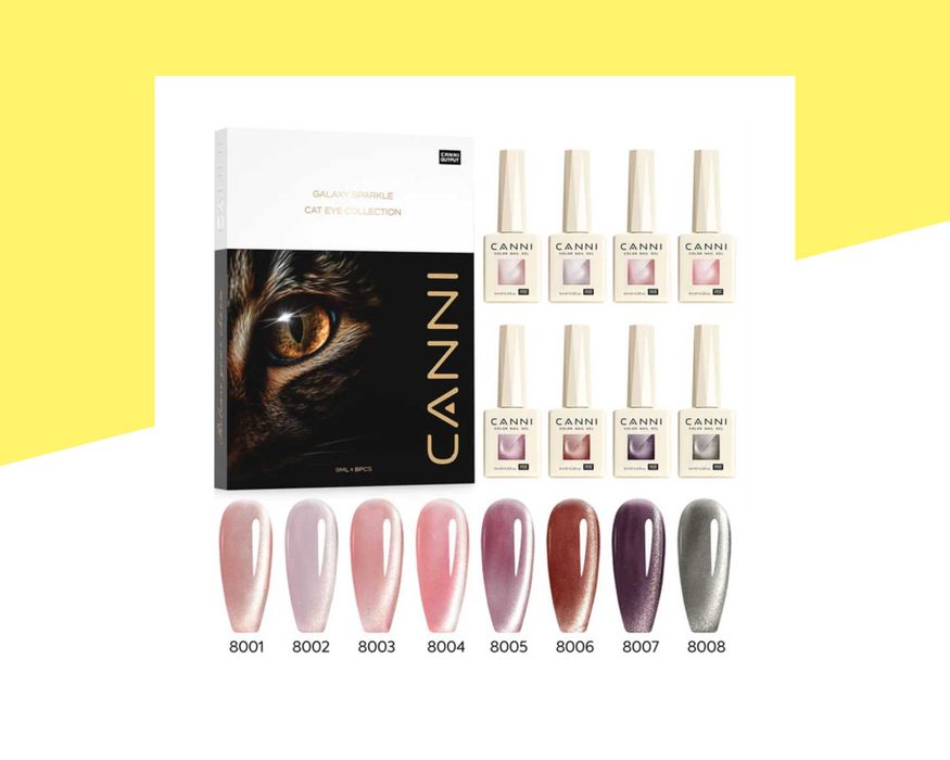 Професионален хипоалергенен гел лак котешко око CANNI - 9 мл.