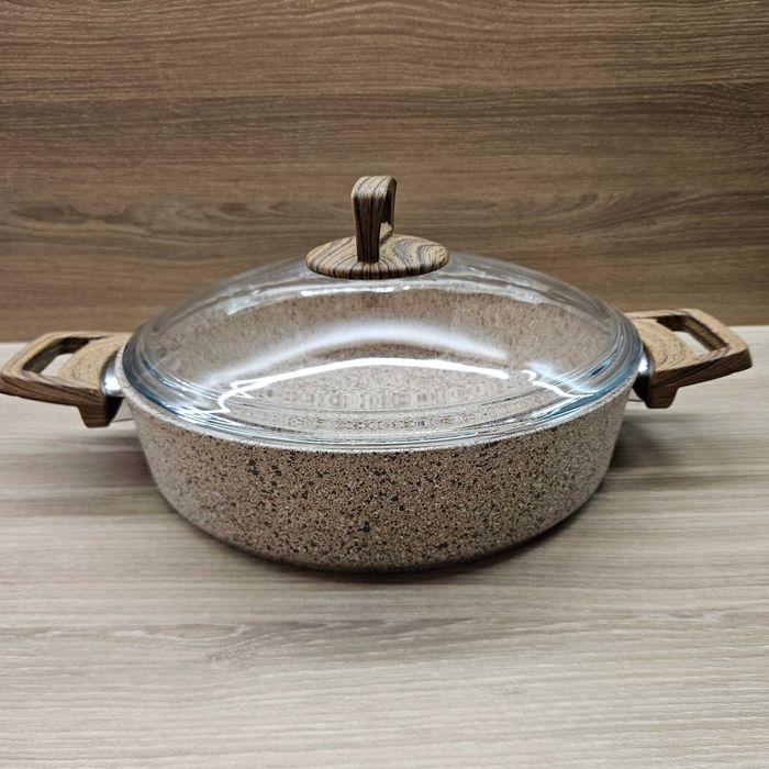 Комплект тенджери и тигани от био гранит 6бр.