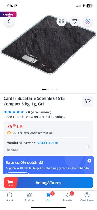 Cantar de bucatarie digital Soehnle nou