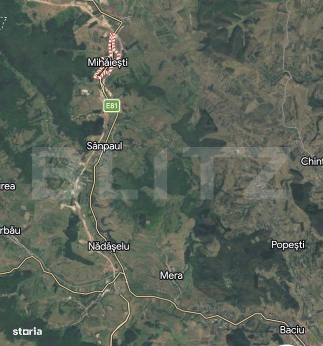 Teren de 9600 mp, la DN in Mihaiesti pentru constructii hala sau rezid
