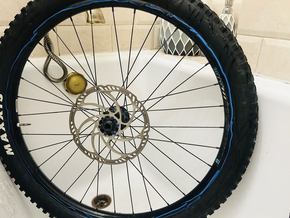 Jantă MTB 27.5 WTB + Maxxis DHF + Disc Magura 203 + Butuc Cannondale