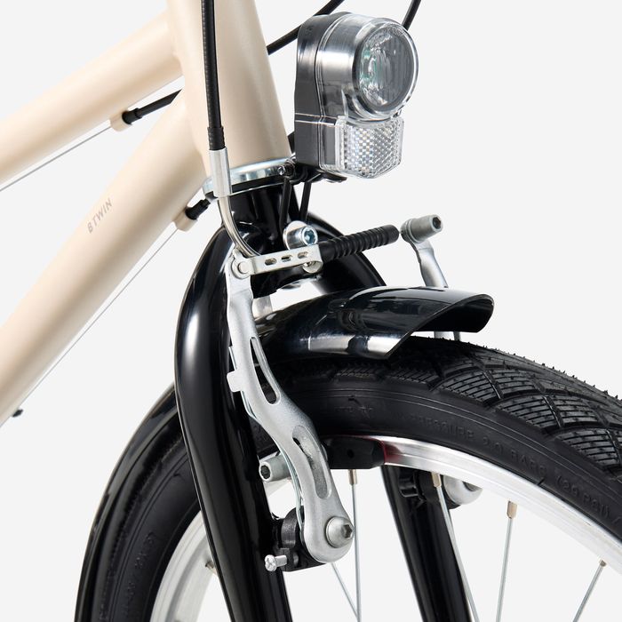 Bicicletă polivalentă 20" Btwin 500 Bej - produs resigilat Decathlon