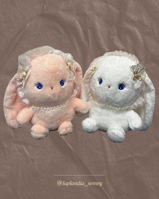 Мягкая игрушка зайка-бусинка