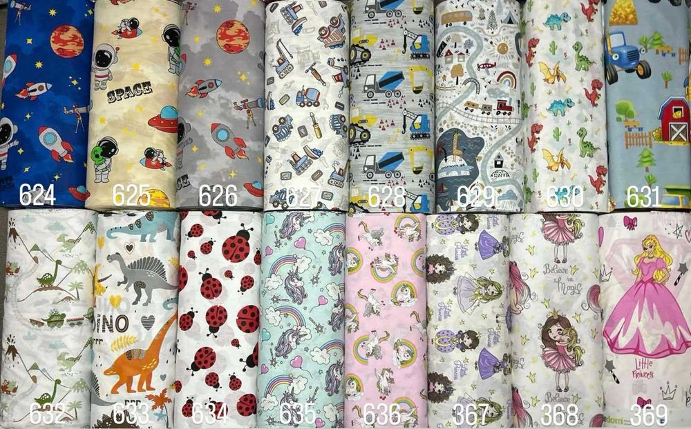 Платове за спално бельо Ранфорс 100 % памук ширина 240см