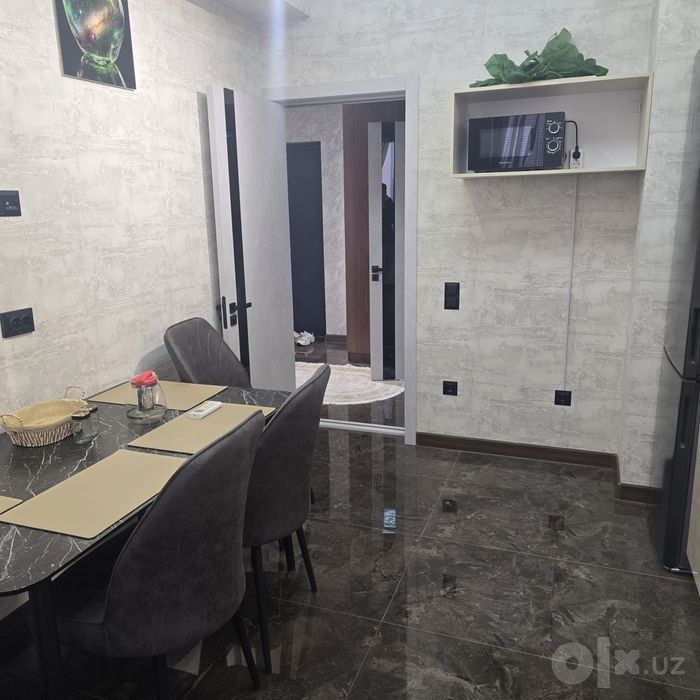 Аренда 1 ком. Евро квартира 45 м² Сергели Резиденс (МАШИНА БАЗАР)