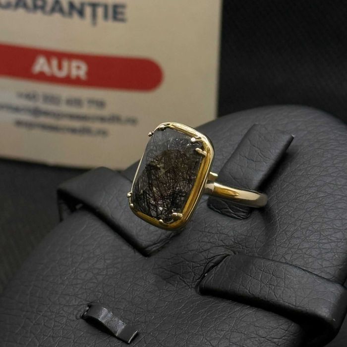 Set cercei si inel aur 14K 6.87g si 3.68g (AG15 Gara 1 B33844.1) Garantie 2 ani!