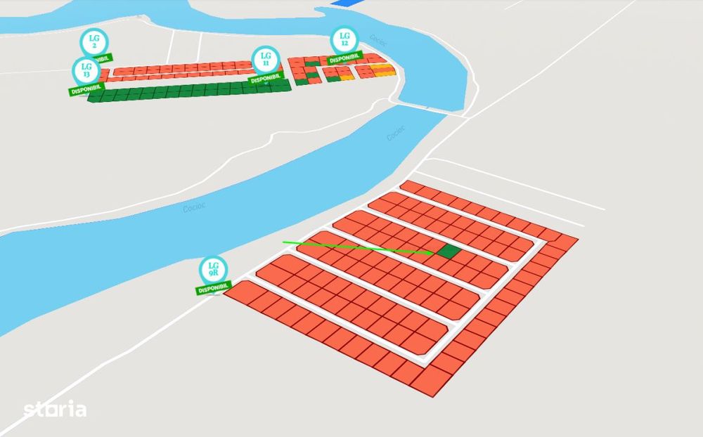 Teren Intravilan 328mp in zona lacului - Manastirii | #LG9R