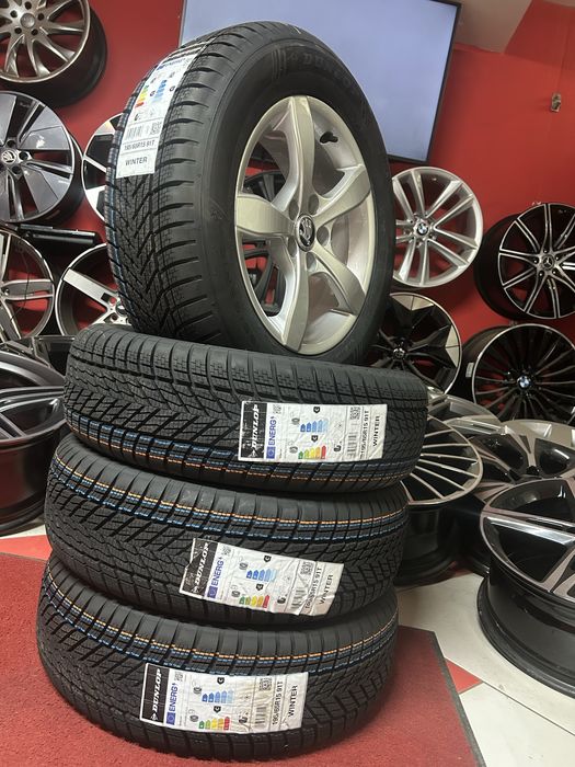 15 цола 5х100 Skoda Scala Fabia VW Polo Audi A1 Зимни Гуми 195/65/15