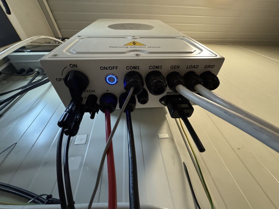 Хибриден инвертор Deye 6kw и батерия V-tac 10kw