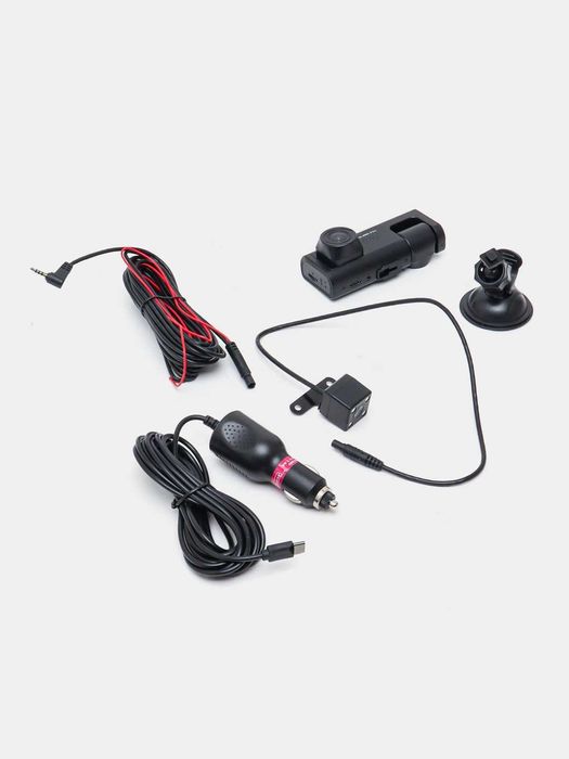 Видеорегистратор автомобильный с камерой заднего вида и салона.3в1