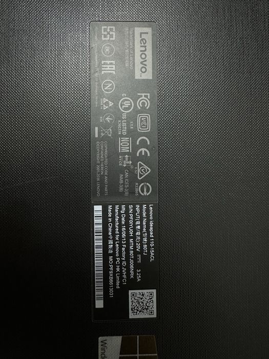 Lenovo ideapad 110-15ACL