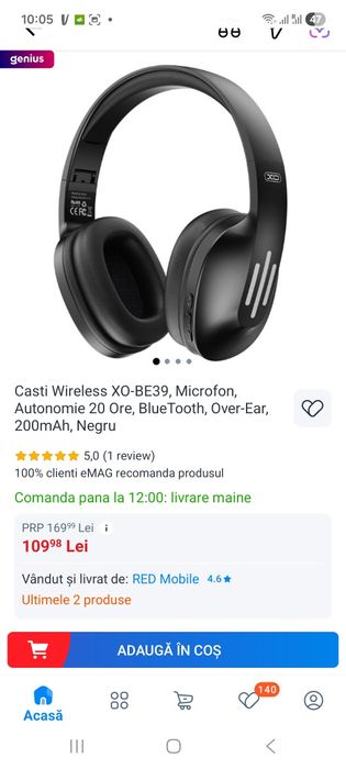 Căști bluetooth noi sigilat