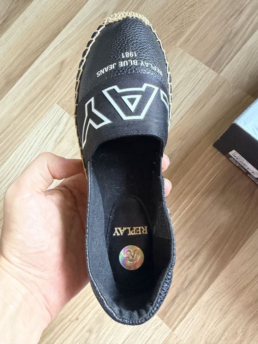 Espadrile Dama Replay Nash Rep 2 - Negre (Mărimea 36)