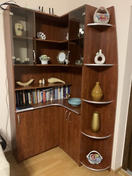 Mobila living 2 corpuri pe colt + 1 masuta living