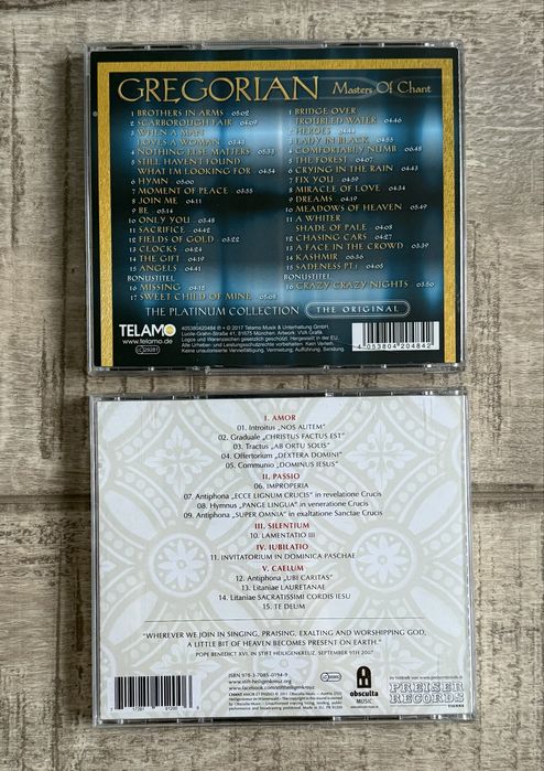 Lot 7 cd-uri cu muzica Gregoriana (Gregorian Chant)