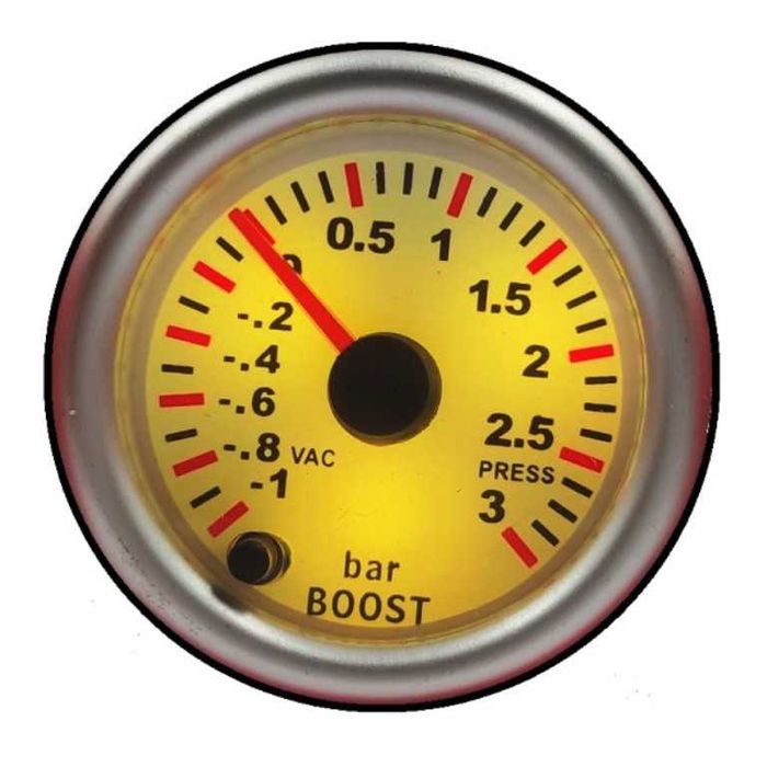 Уред за налягането на турбината Boost Meter RGB - 3 bar/52мм/7 цвята