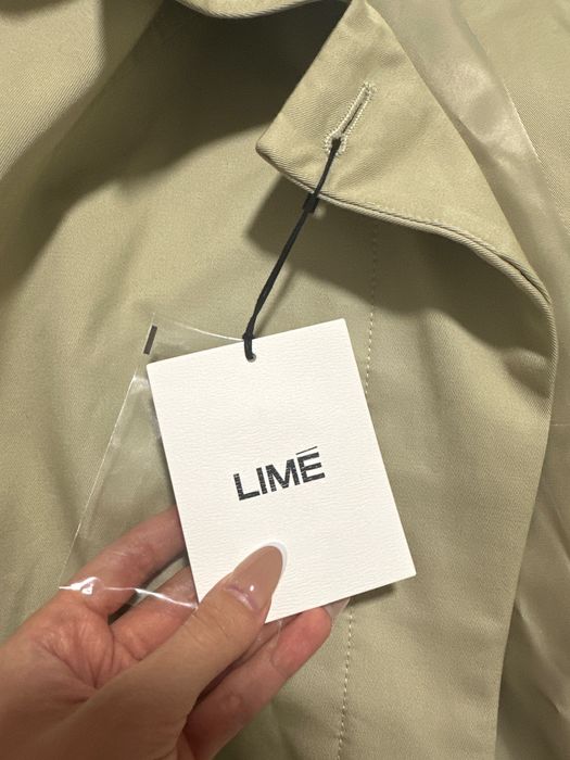 Хлопковый плащ оверсайз Lime
