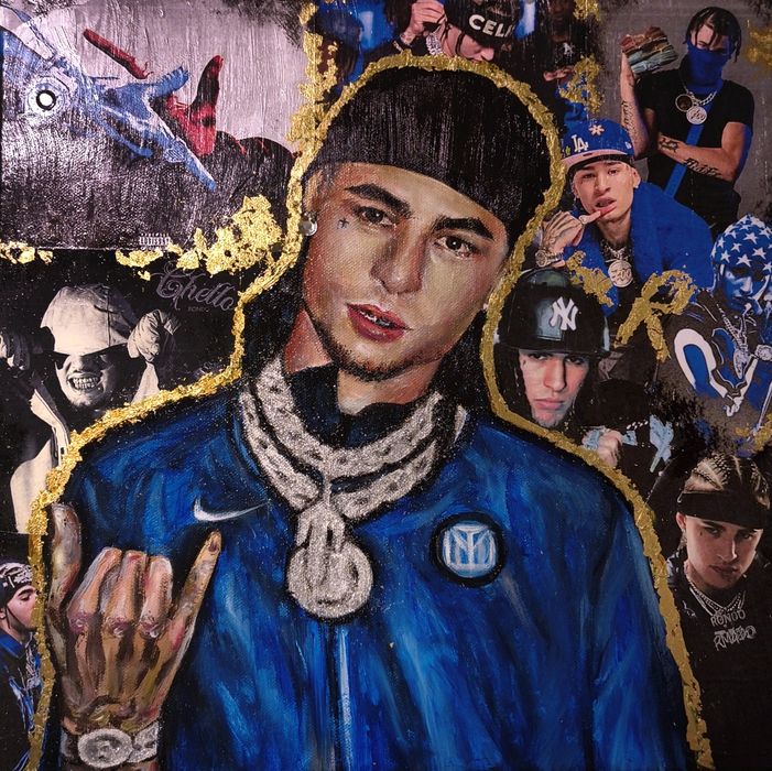 Tablou handmade Rondodasosa rapper canvas