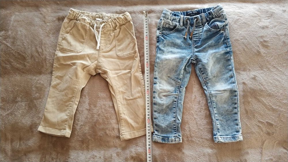 Дънки Next, Риза Zara, Панталон H&M размери 86 и 92