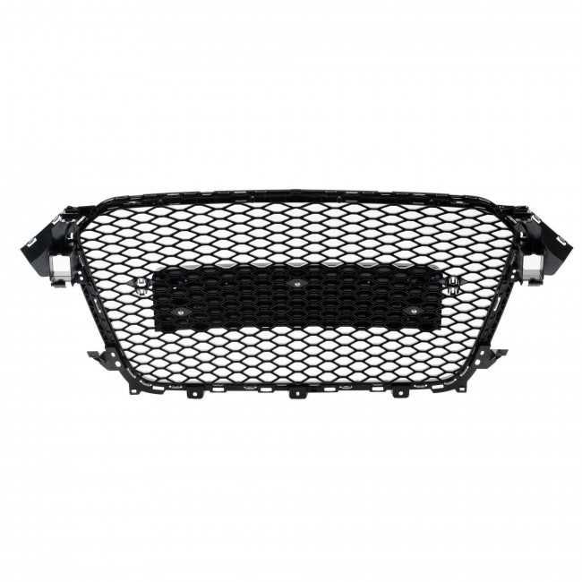 Grila fara emblema Audi A4 S4 B8 RS Style negru lucios (12-15) PDC NOU