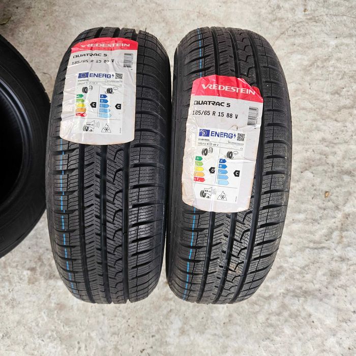2 Нови всесезонни гуми 185/65R15 Vredestein Quatrac 5 88V M+S 3PMFS
