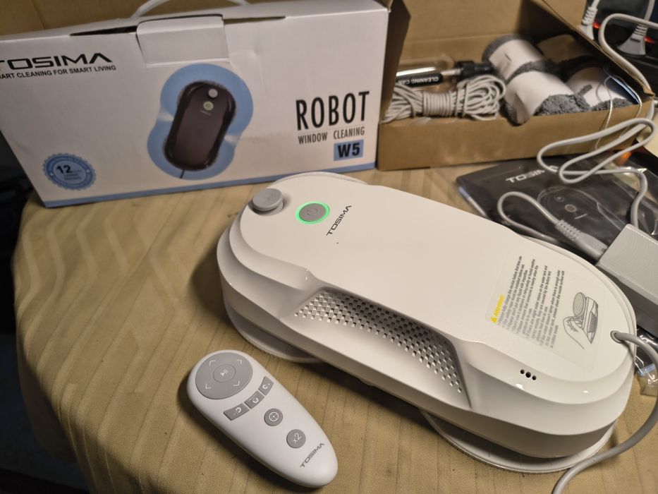 Робот за почистване на прозорци Tosima W5, двупосочно автоматично пръс
