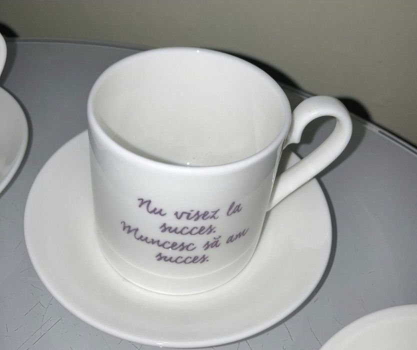 Set 2 piese sau 4 sau 6 cescute cu mesaje vesele