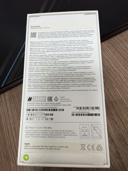 iphone 16 pro black 256 gb