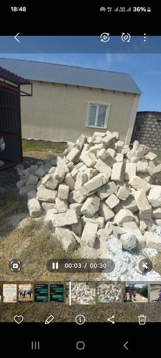 Ракушеблок б/у, жағдайы жақсы.