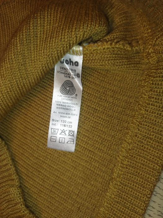 Pulover lana merinos Joha, m. 120 cm