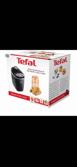 Masina de copt paine TEFAL Bread of the World PF6118, 1.5kg, 19 programe,1600 W negru