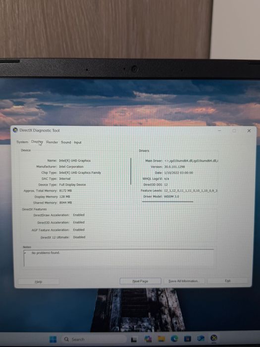 Laptop Gaming Acer Aspire A715-76G / Intel i5-12450H / 16 GB RAM / RTX 3050