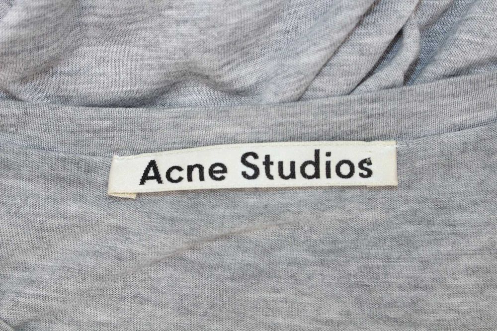 Acne Studios Ordelia дамска мини рокля сива с дълга част S