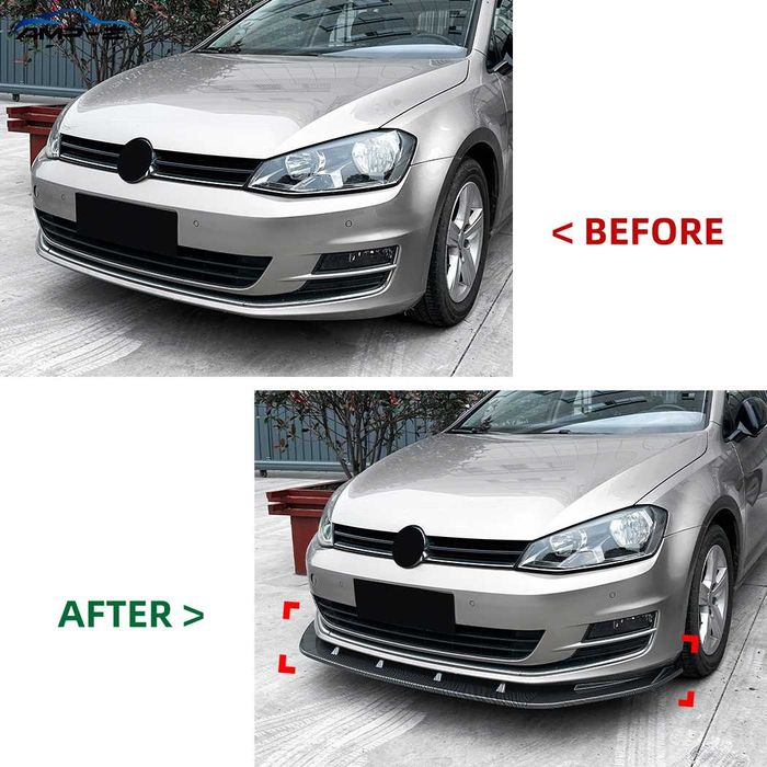 Lip prelungire tuning pentru bara fata dedicat pe Volkswagen Golf 7