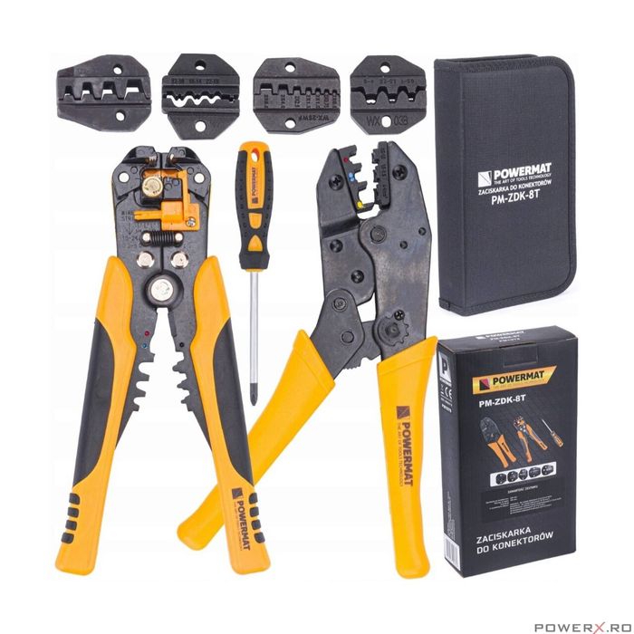 Set clesti sertizare cabluri electrice, Powermat