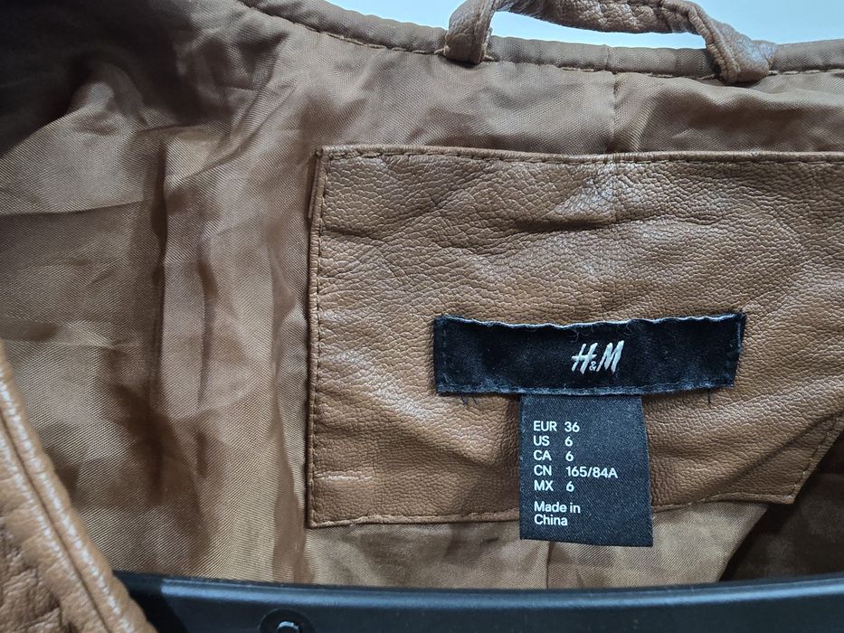 Яке от еко кожа Н&М