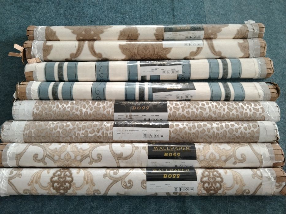 Обои настенные виниловые,  моющиеся