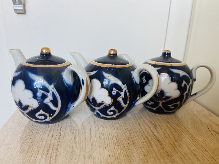 Посуда чайник 3 штуки,стакан стеклянный