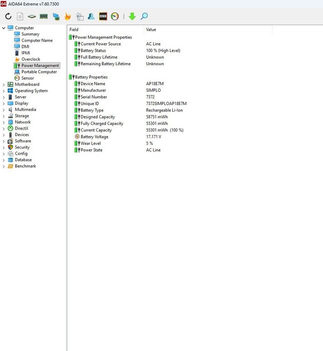 Acer nitro v15-N41 Rtx 3050 6 gb